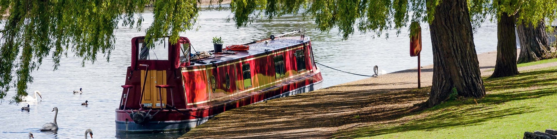 Collidge & Partners narrow boat moored on canal