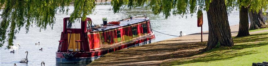 Collidge & Partners narrow boat moored on canal